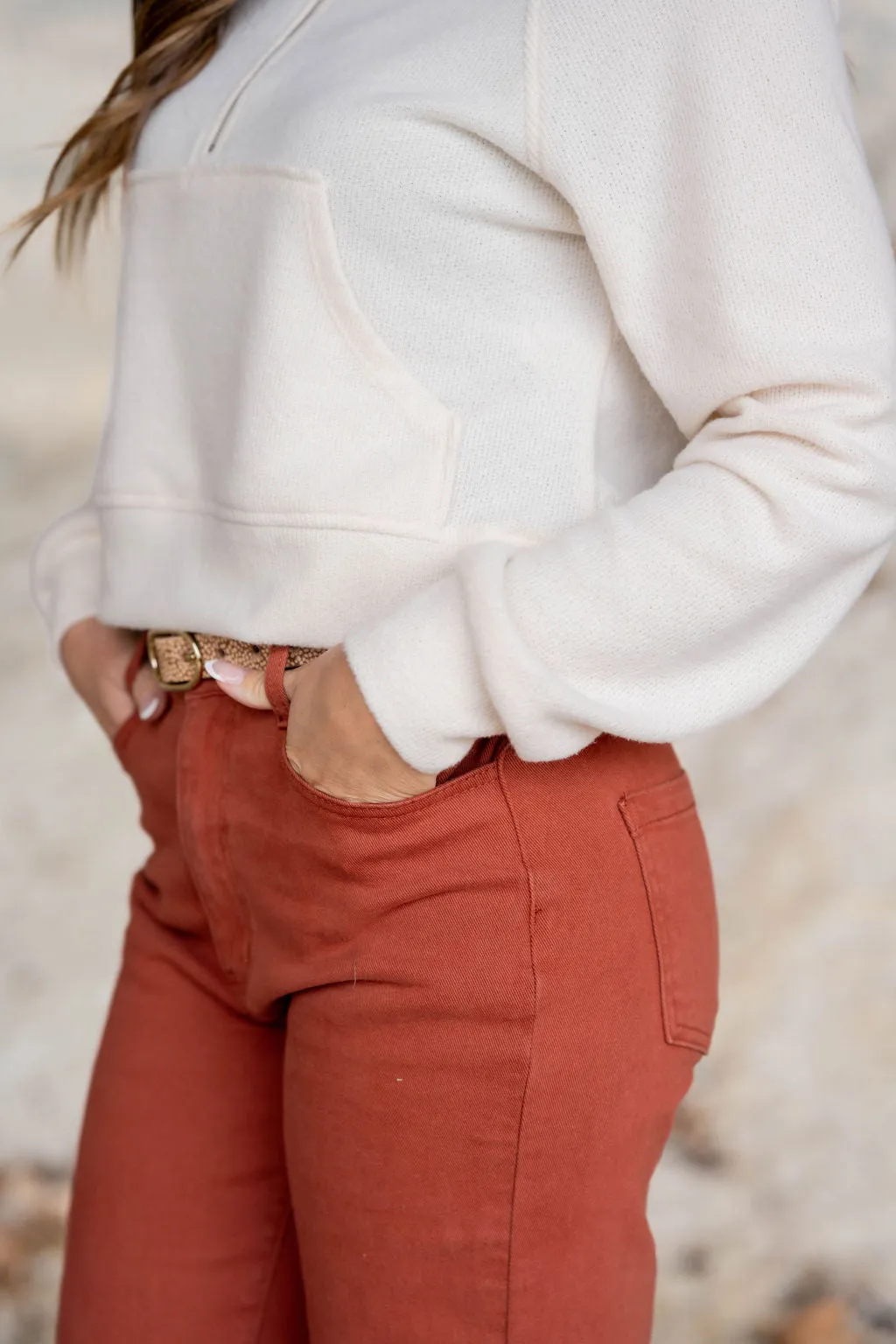 Front Pocket Quarter Zip Pullover