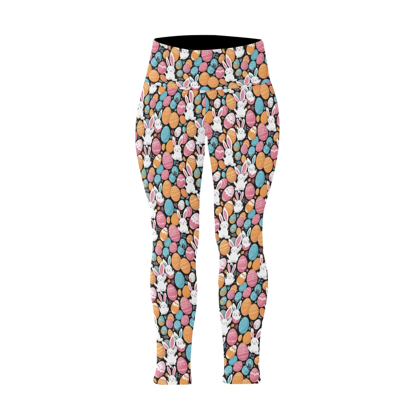 Fun Bunny Women's Plus Size High Waited Leggings Women's High Waist Leggings(Plus Size)(ModelL45)