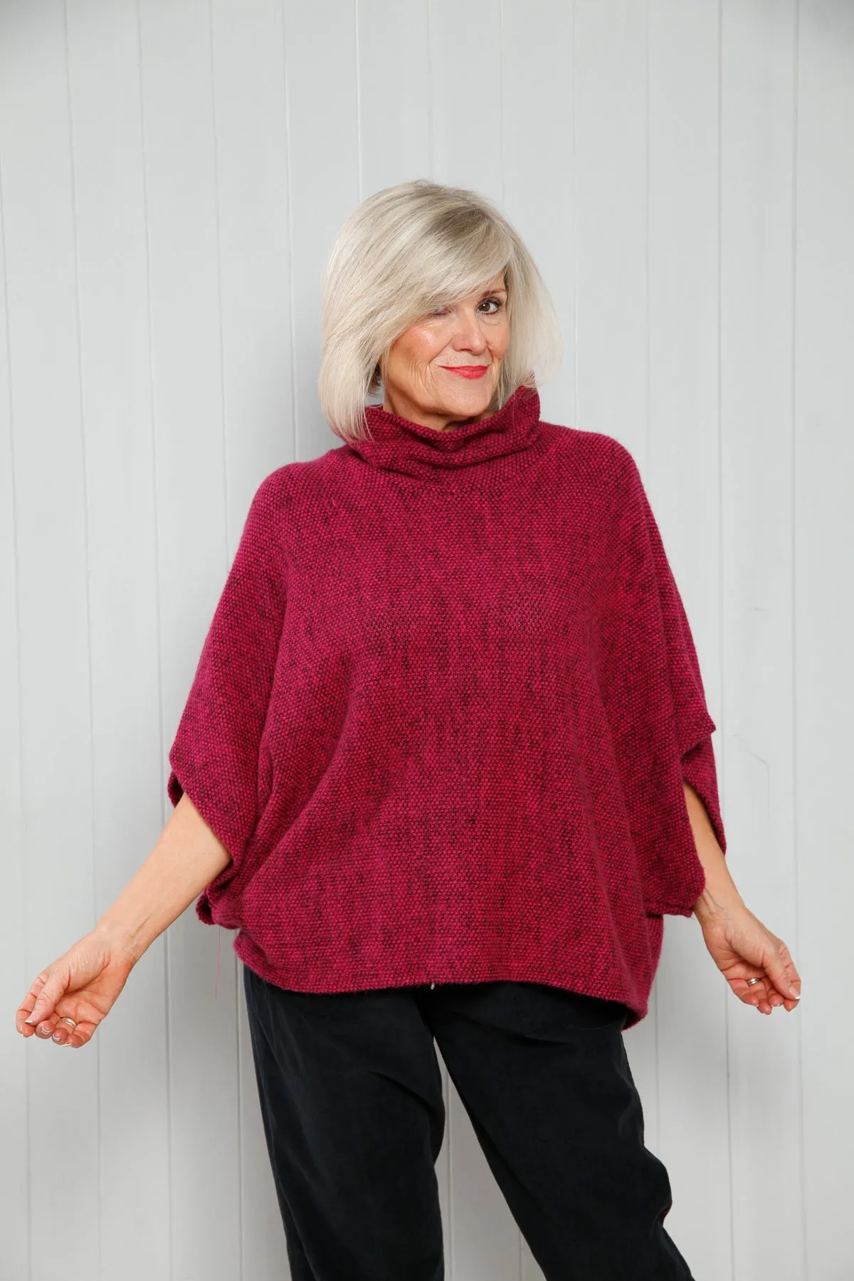 Goose Island 1165 Cowl Neck Poncho (13 Colours)
