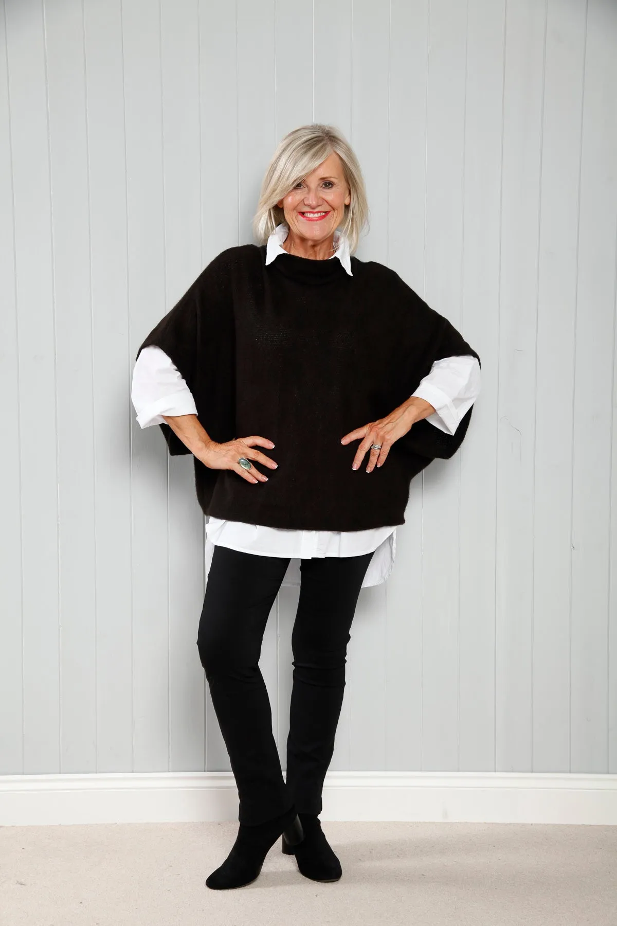 Goose Island 1165 Cowl Neck Poncho (13 Colours)