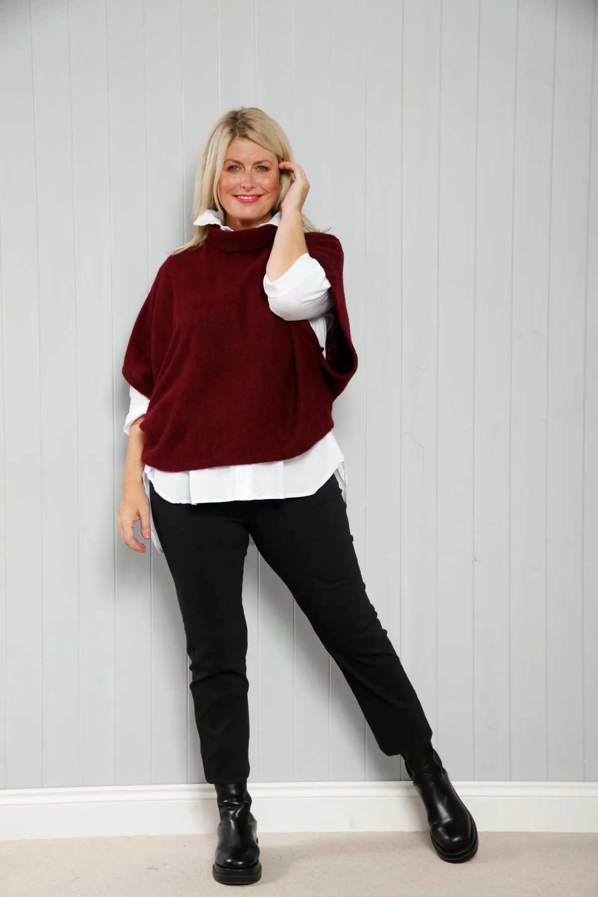 Goose Island 1165 Cowl Neck Poncho (13 Colours)