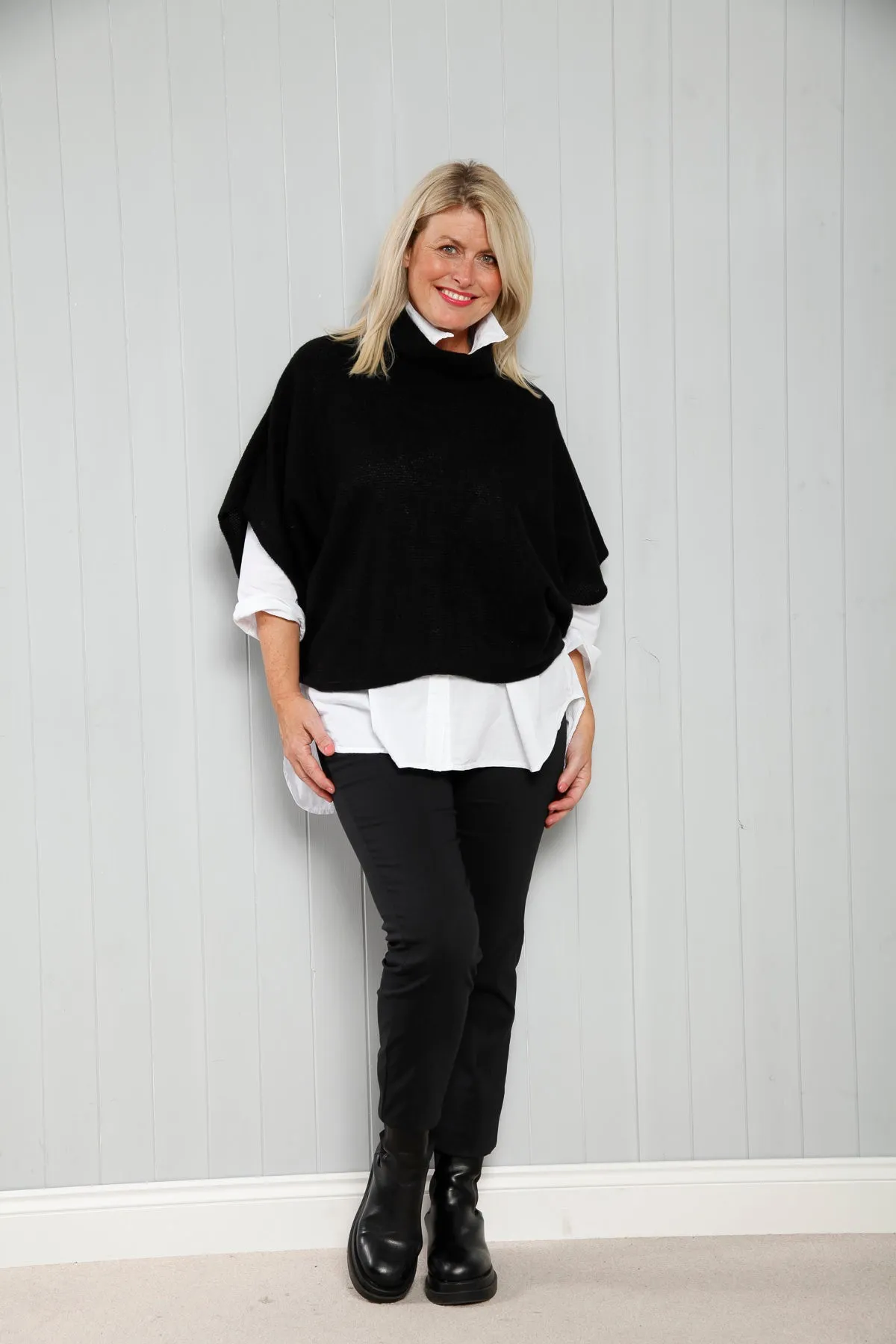 Goose Island 1165 Cowl Neck Poncho (13 Colours)