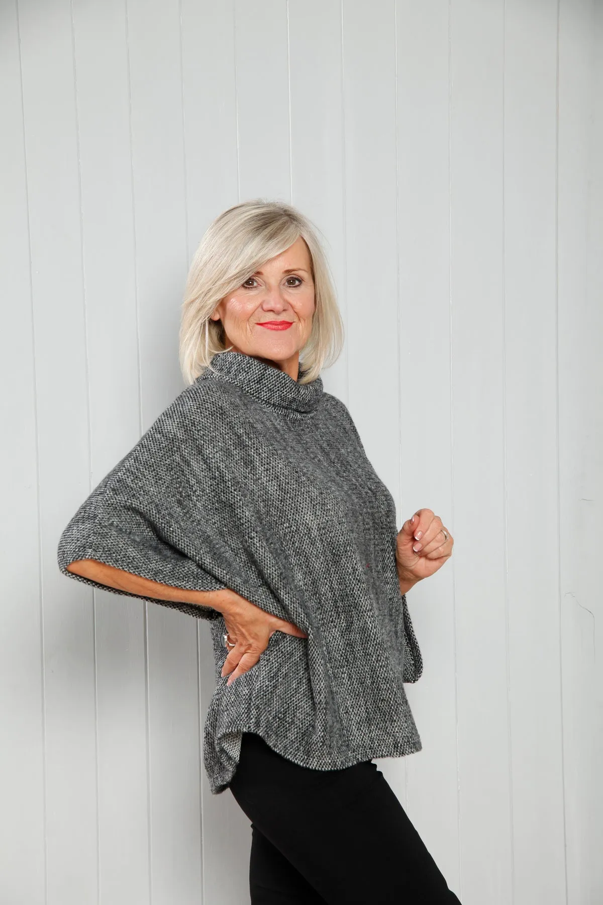 Goose Island 1165 Cowl Neck Poncho (13 Colours)