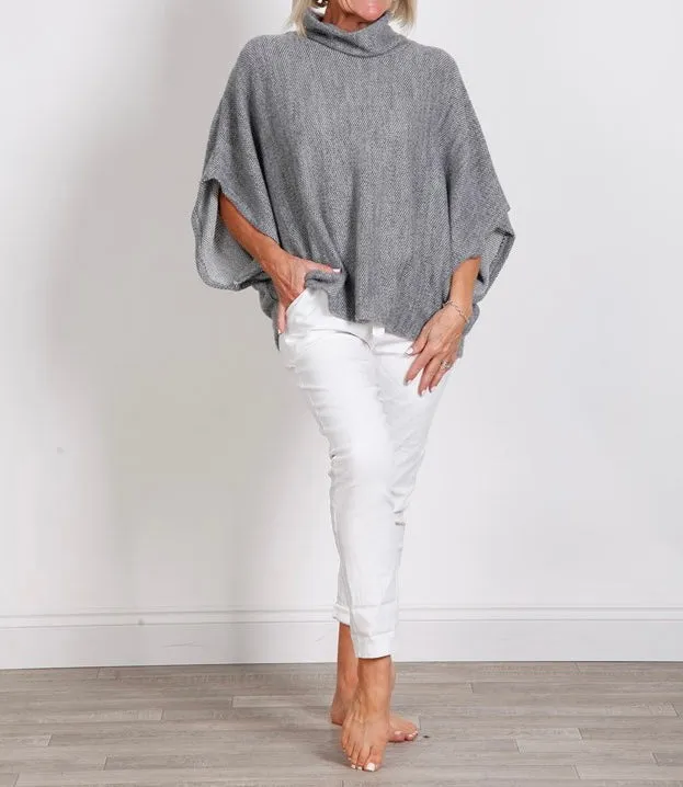 Goose Island 1165 Cowl Neck Poncho (13 Colours)