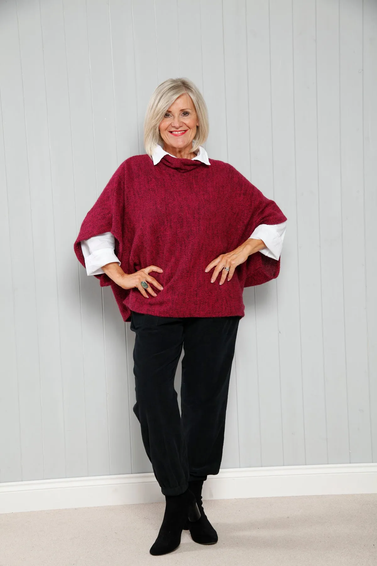 Goose Island 1165 Cowl Neck Poncho (13 Colours)