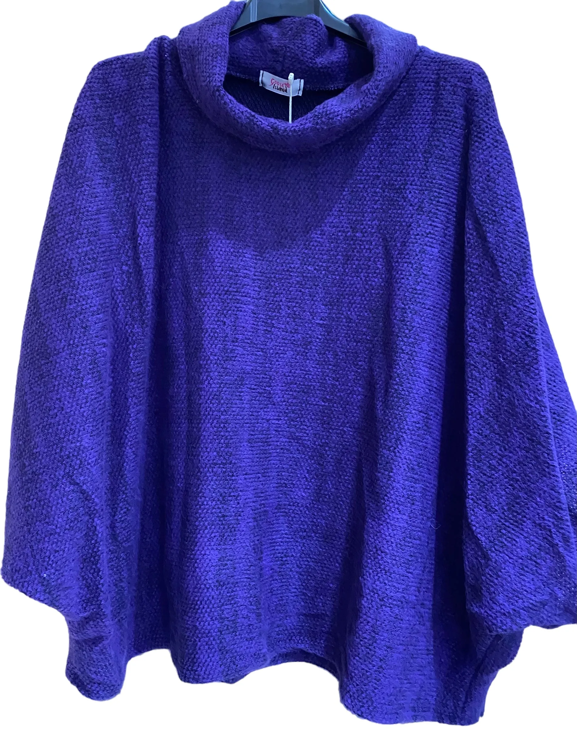 Goose Island 1165 Cowl Neck Poncho (13 Colours)