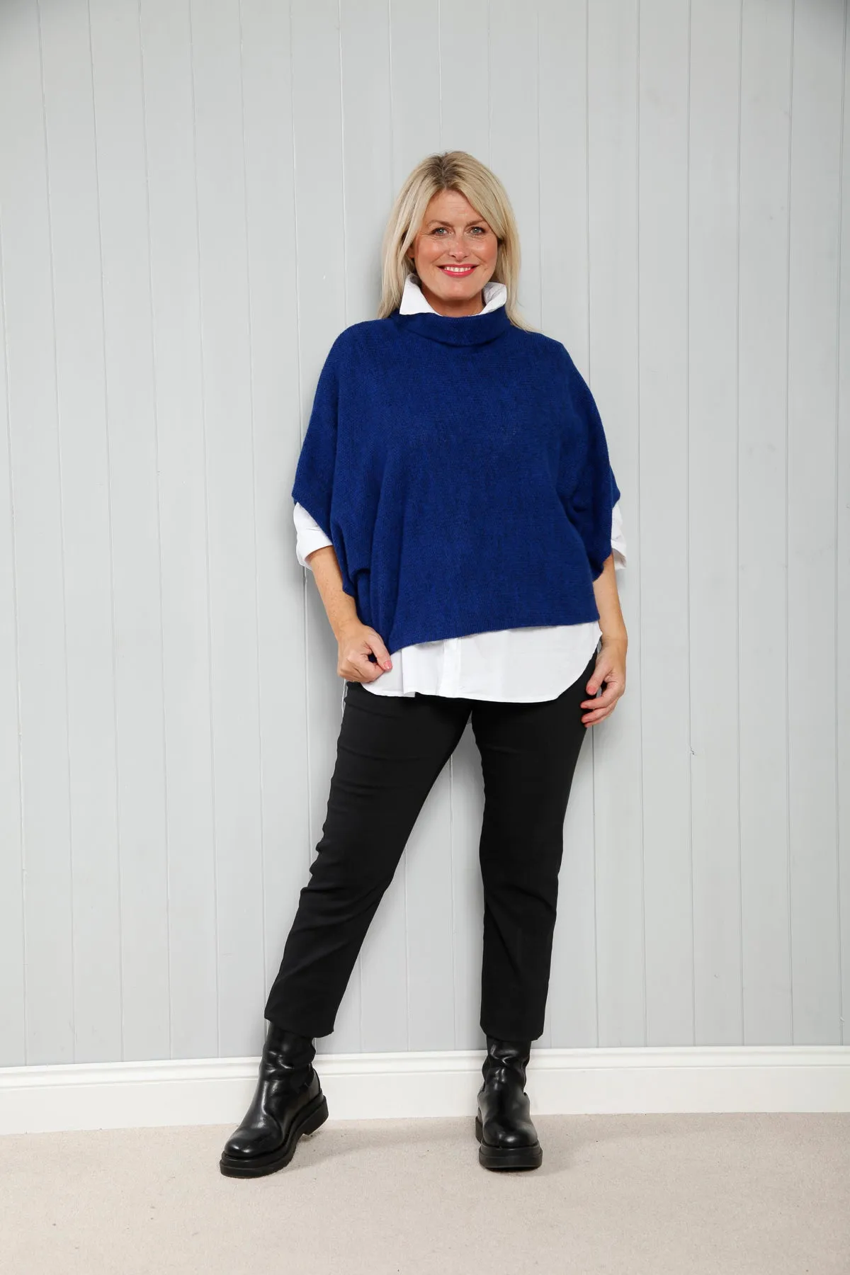 Goose Island 1165 Cowl Neck Poncho (13 Colours)