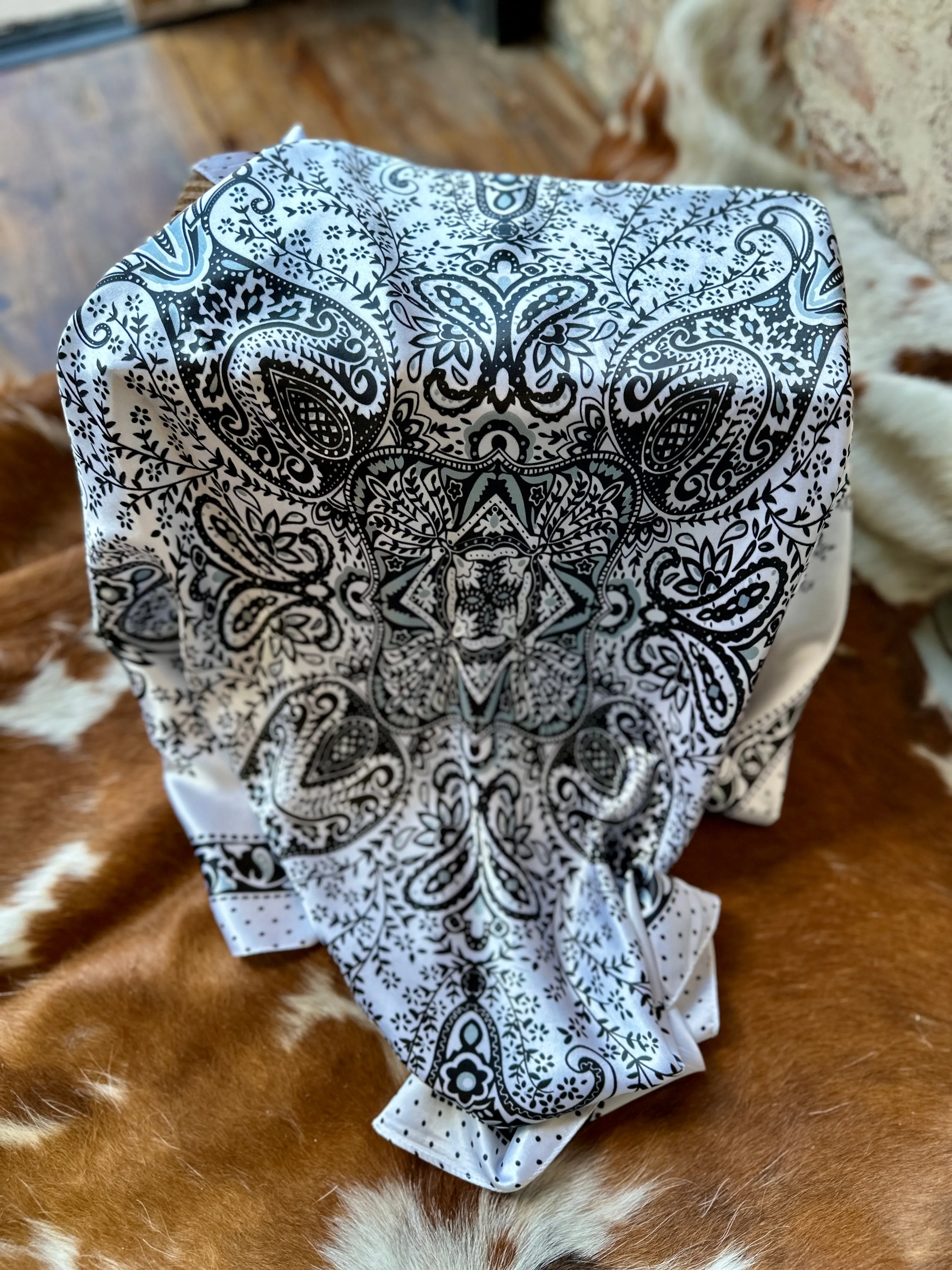 Haddlee White Floral Wild Rag ✙ON SALE NOW✙
