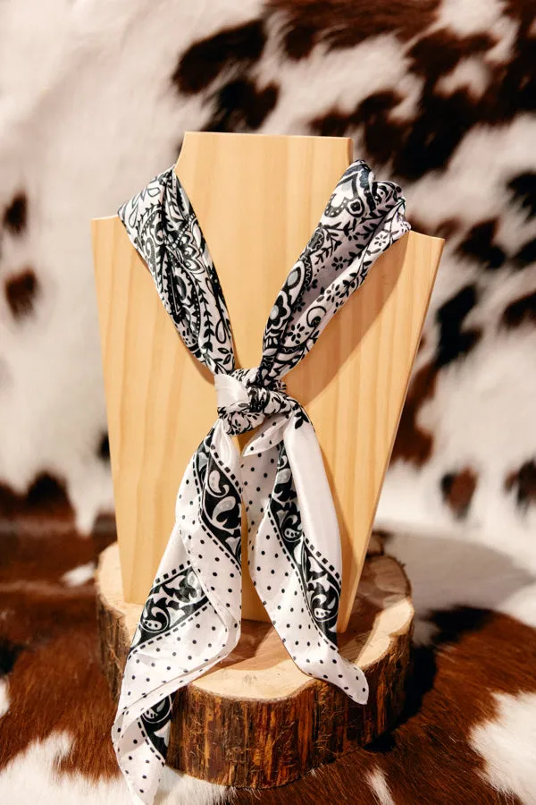 Haddlee White Floral Wild Rag ✙ON SALE NOW✙