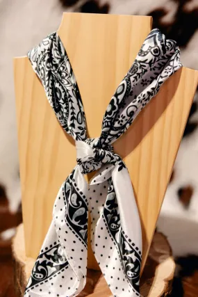 Haddlee White Floral Wild Rag ✙ON SALE NOW✙