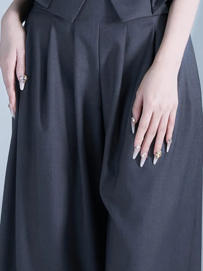 Handsome Cool High-Waist Wide-Pants