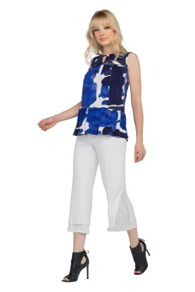 High Waist Layered Cropped Pants