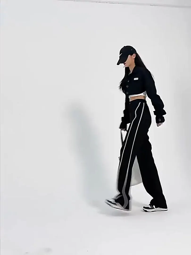 High waist loose casual pant