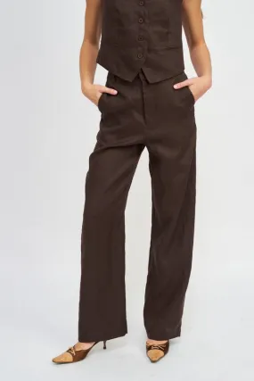 HIGH WAIST STRAIGHT LEG TROUSERS