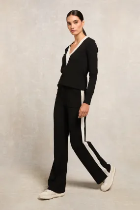 Holland Cooper Macy Knitted Joggers in Black