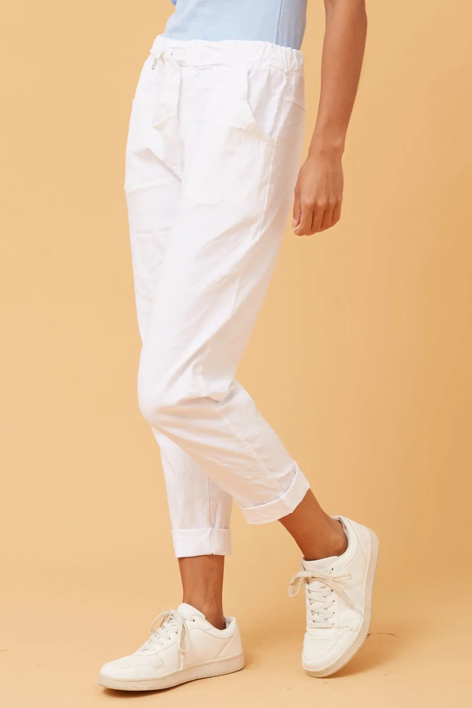 JANJA SOLID JOGGER PANTS