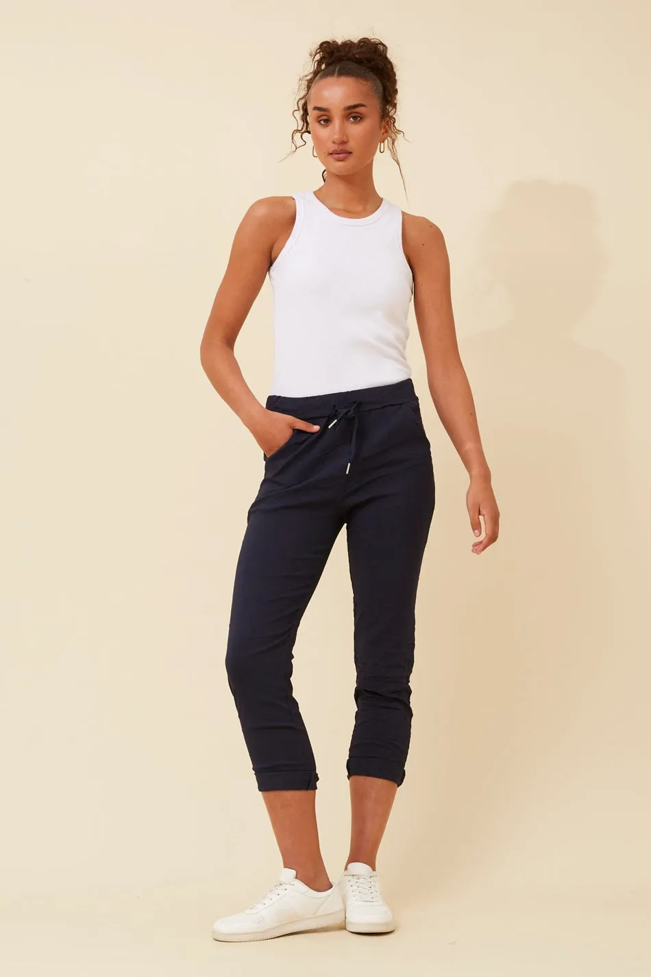 JANJA SOLID JOGGER PANTS