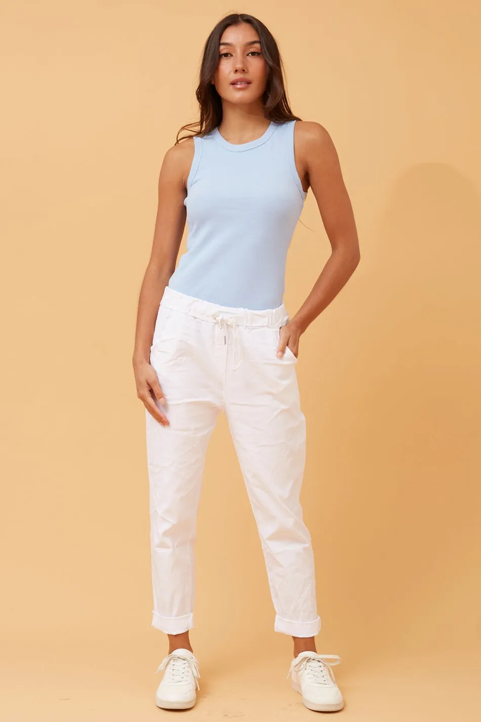 JANJA SOLID JOGGER PANTS