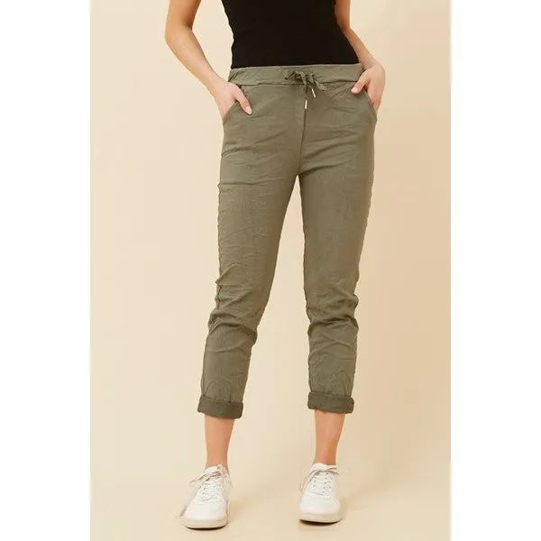 JANJA SOLID JOGGER PANTS