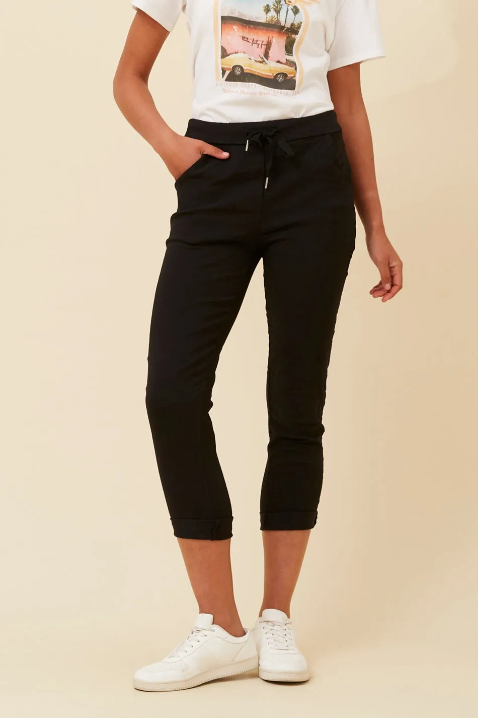JANJA SOLID JOGGER PANTS