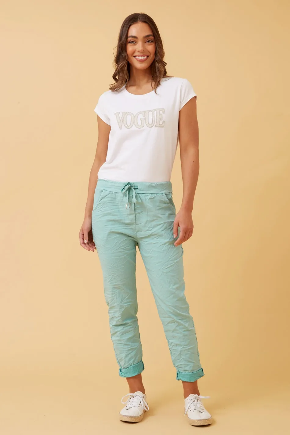 JANJA SOLID JOGGER PANTS