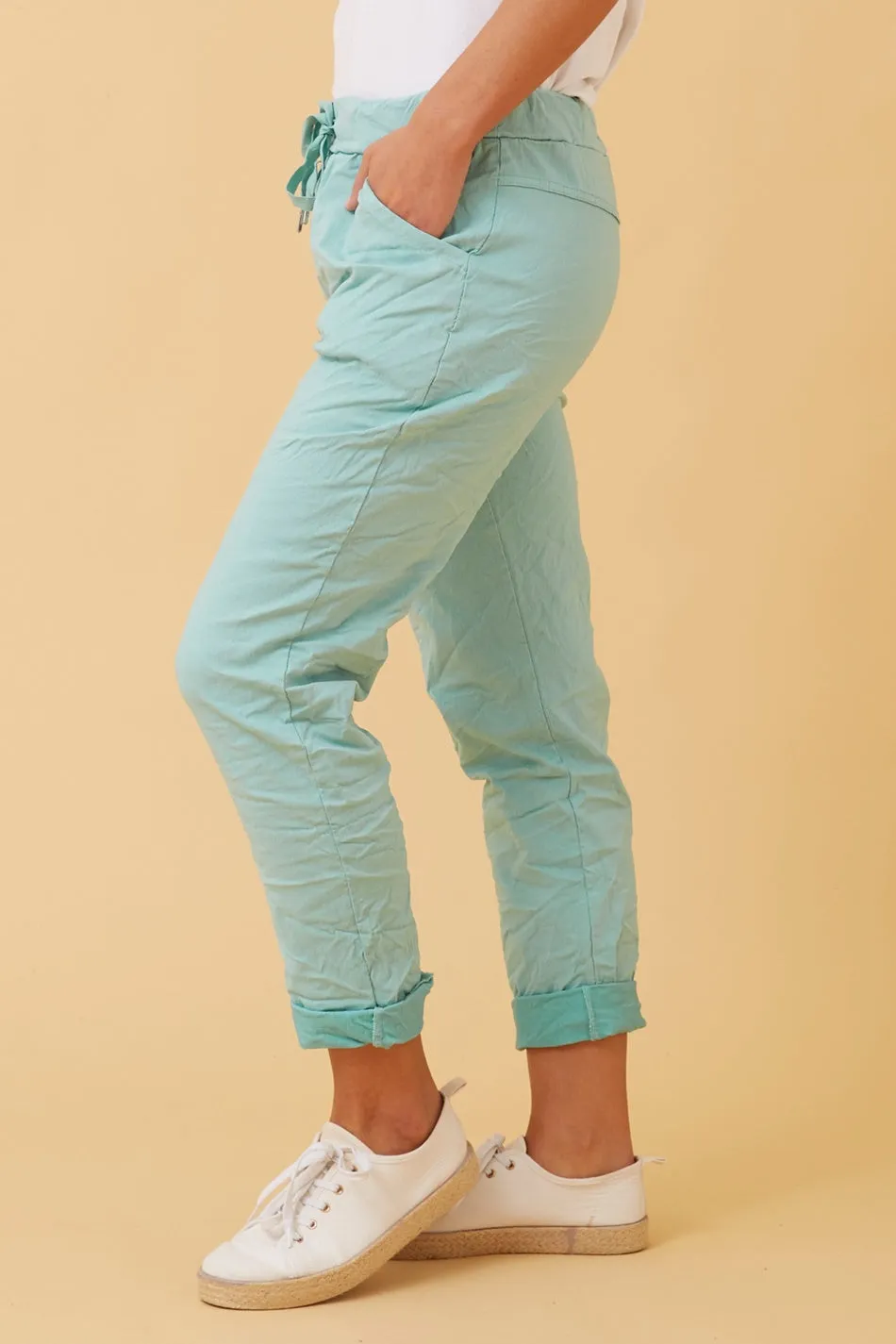 JANJA SOLID JOGGER PANTS
