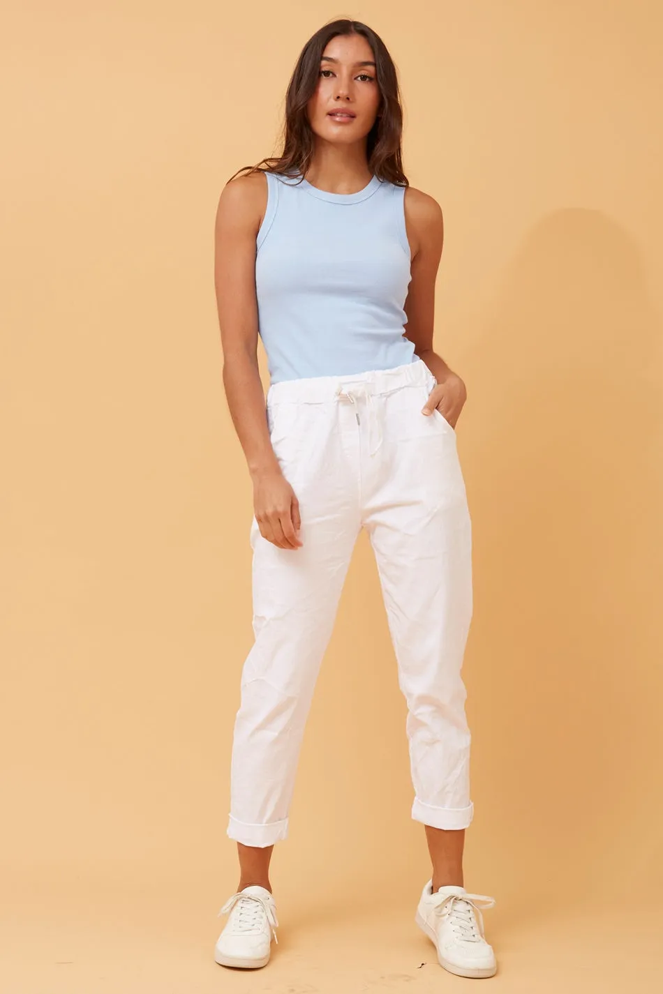 JANJA SOLID JOGGER PANTS