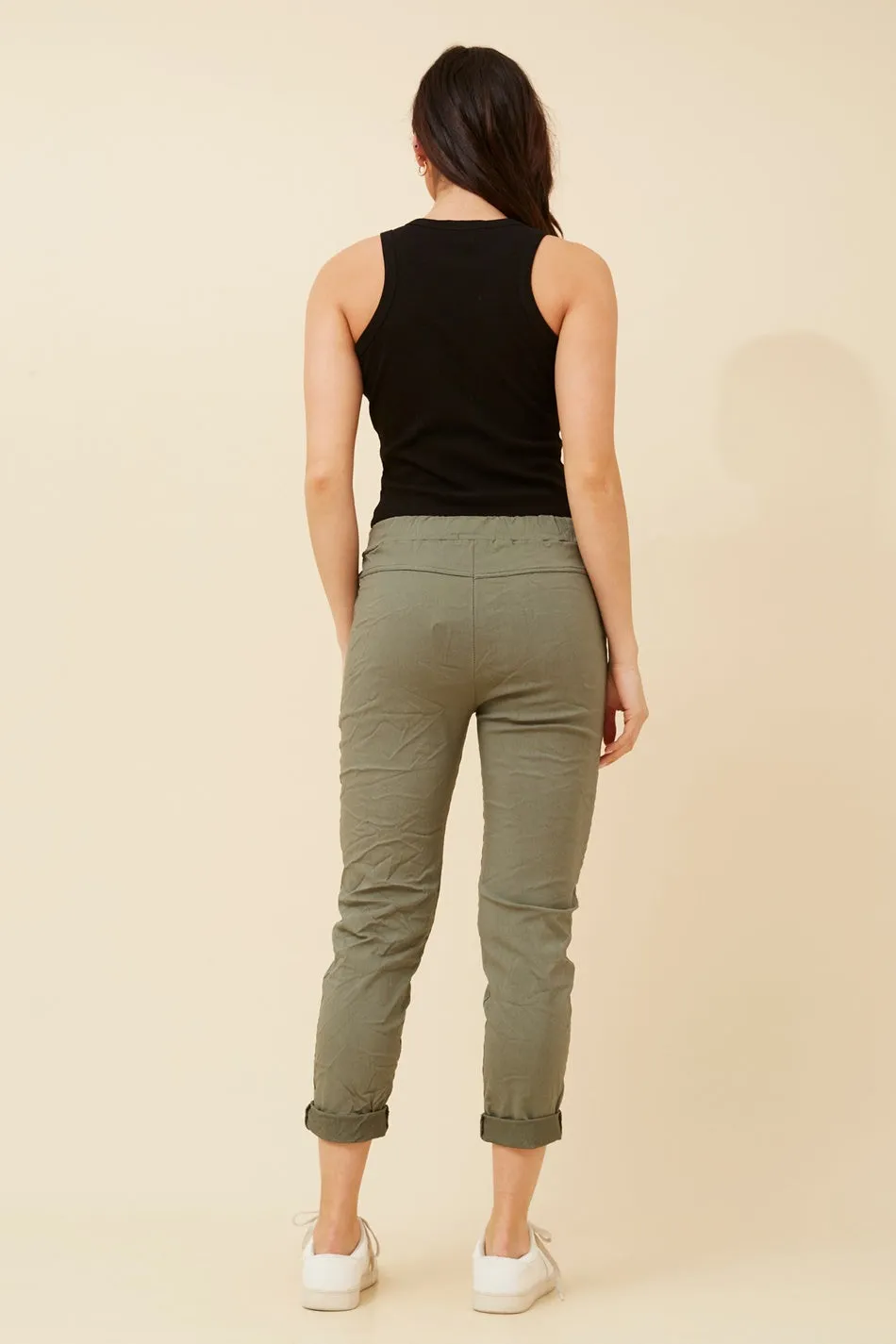 JANJA SOLID JOGGER PANTS