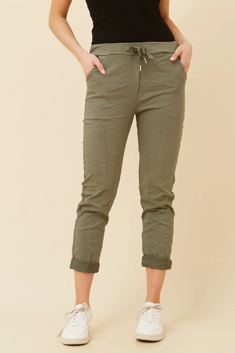 JANJA SOLID JOGGER PANTS