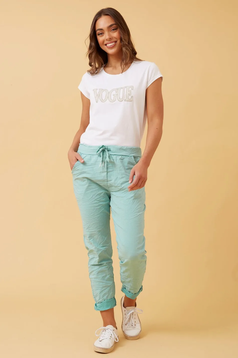 JANJA SOLID JOGGER PANTS