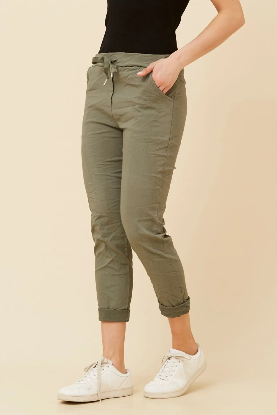 JANJA SOLID JOGGER PANTS