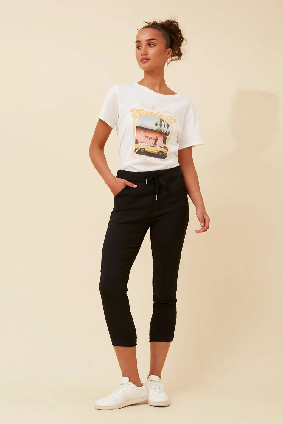 JANJA SOLID JOGGER PANTS