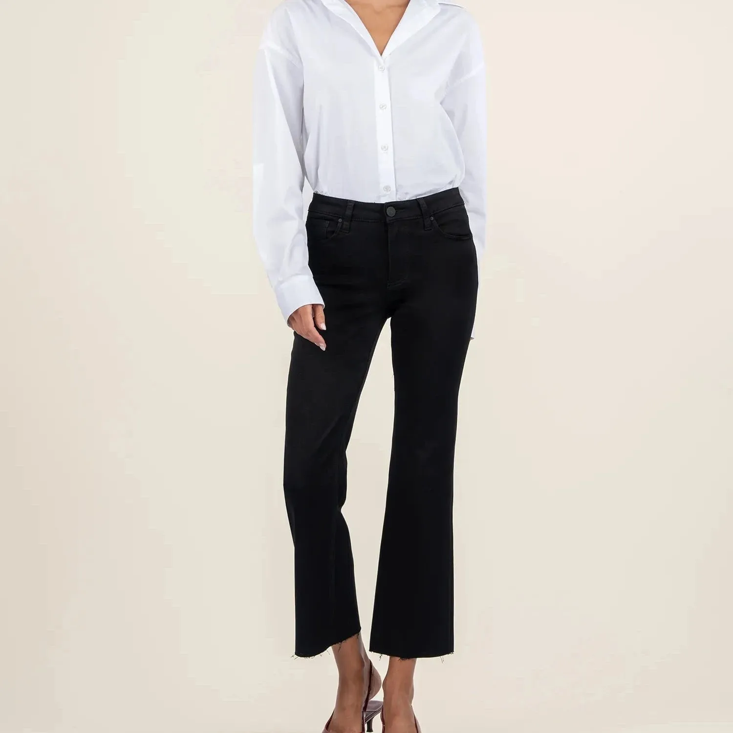 Kelsey Mid-Rise Ankle Flare Jean