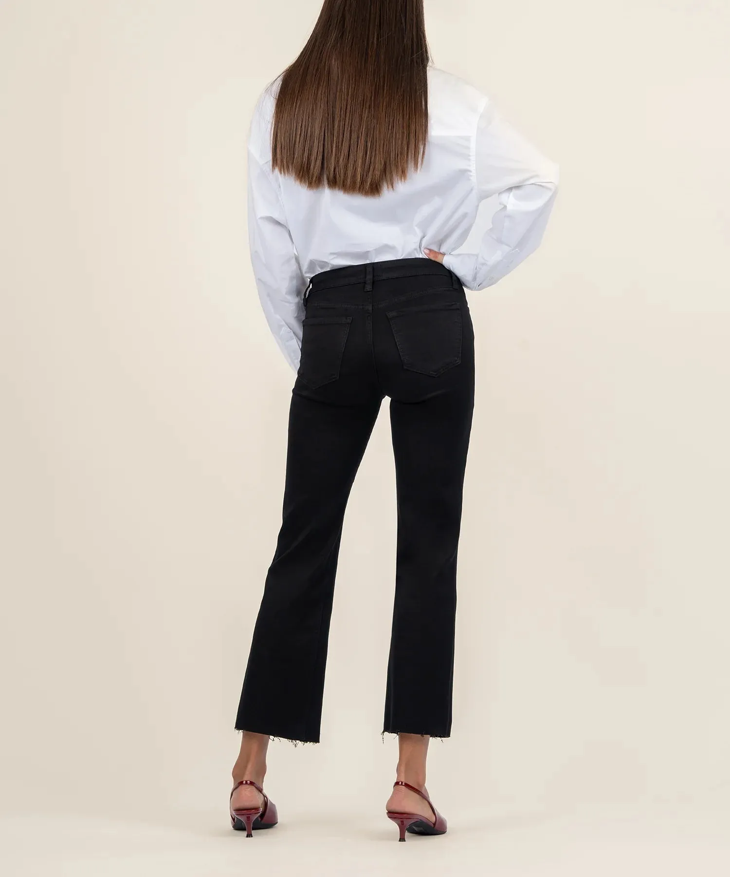 Kelsey Mid-Rise Ankle Flare Jean