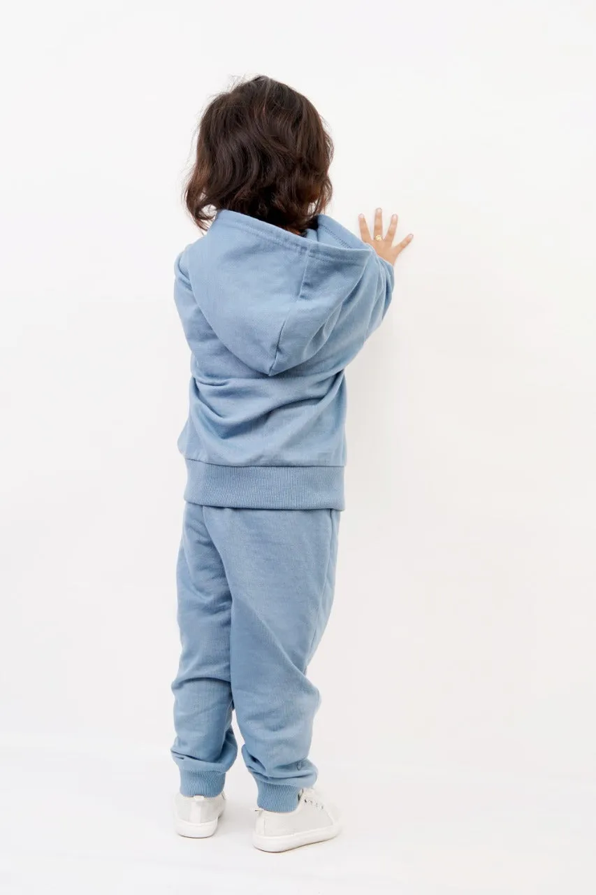 KIDS HOOD SET BASIC BLUE