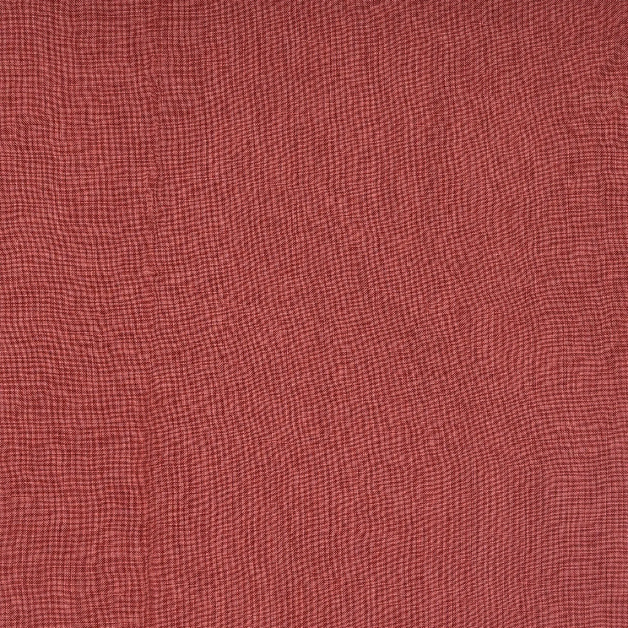 Linen joggers red brick - Gael