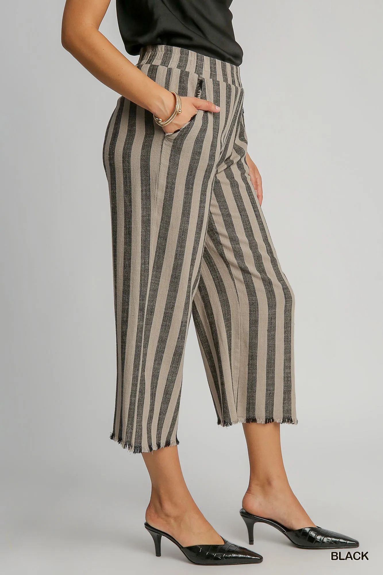 Linen Striped Pants #991