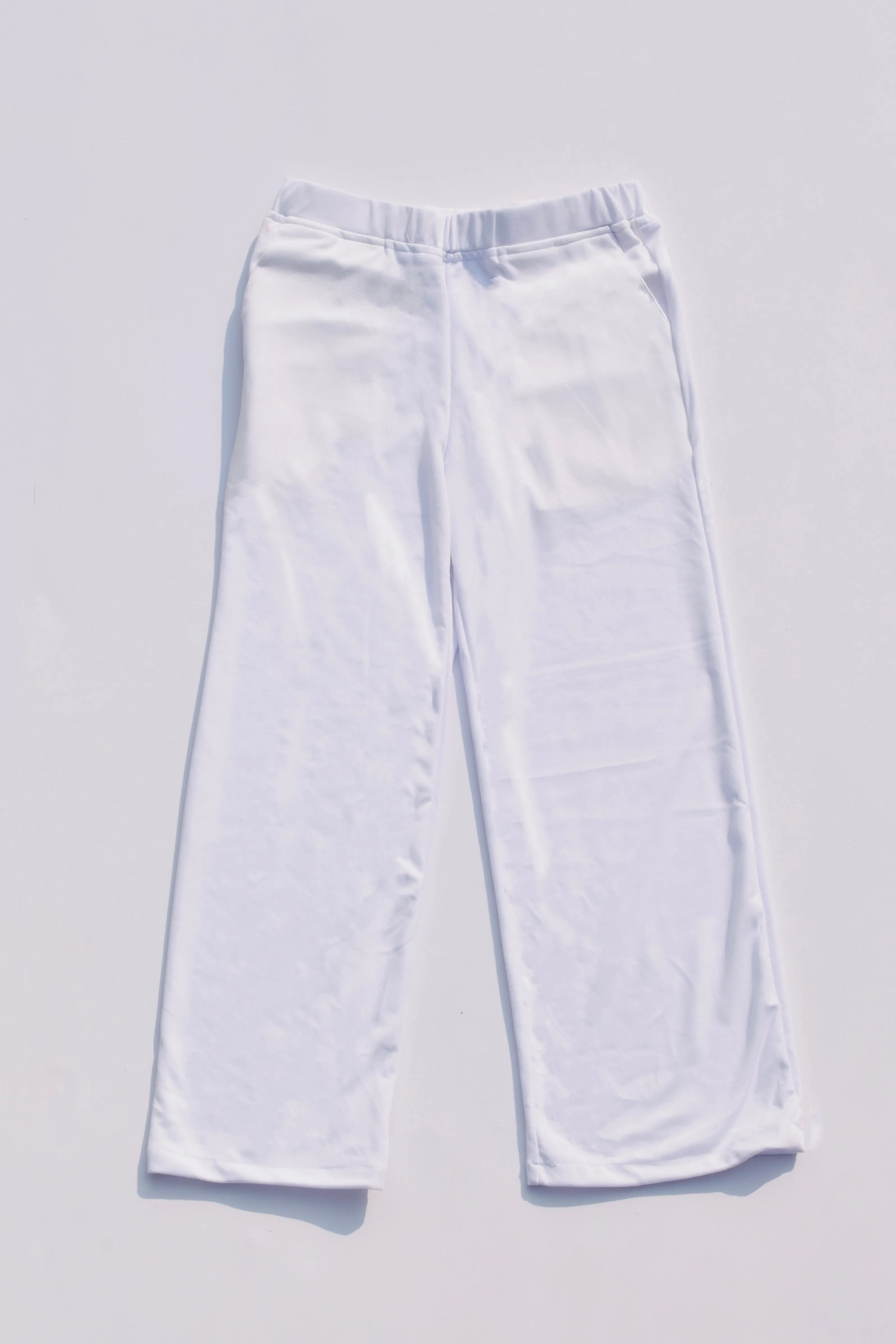 Liquid Tee - Relaxed Fit with Joggers - 'White' Co-ord Set