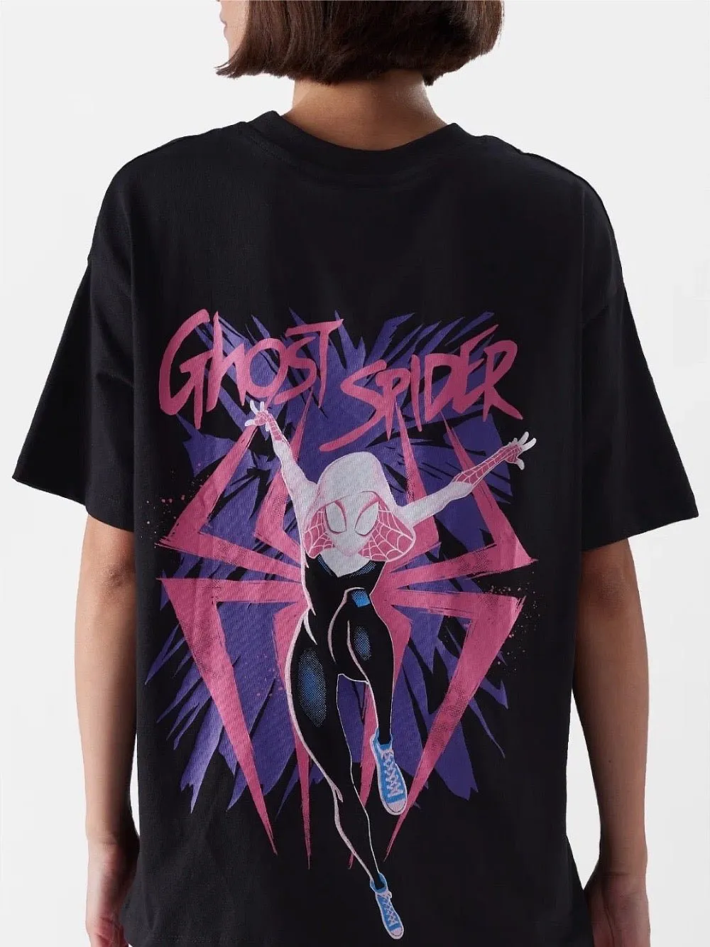 Lowest Price Spider Women Gwen Stacy Printed Premium Quality Womens Drop Shoulder T shirt Legacy Boutiques Dhaka