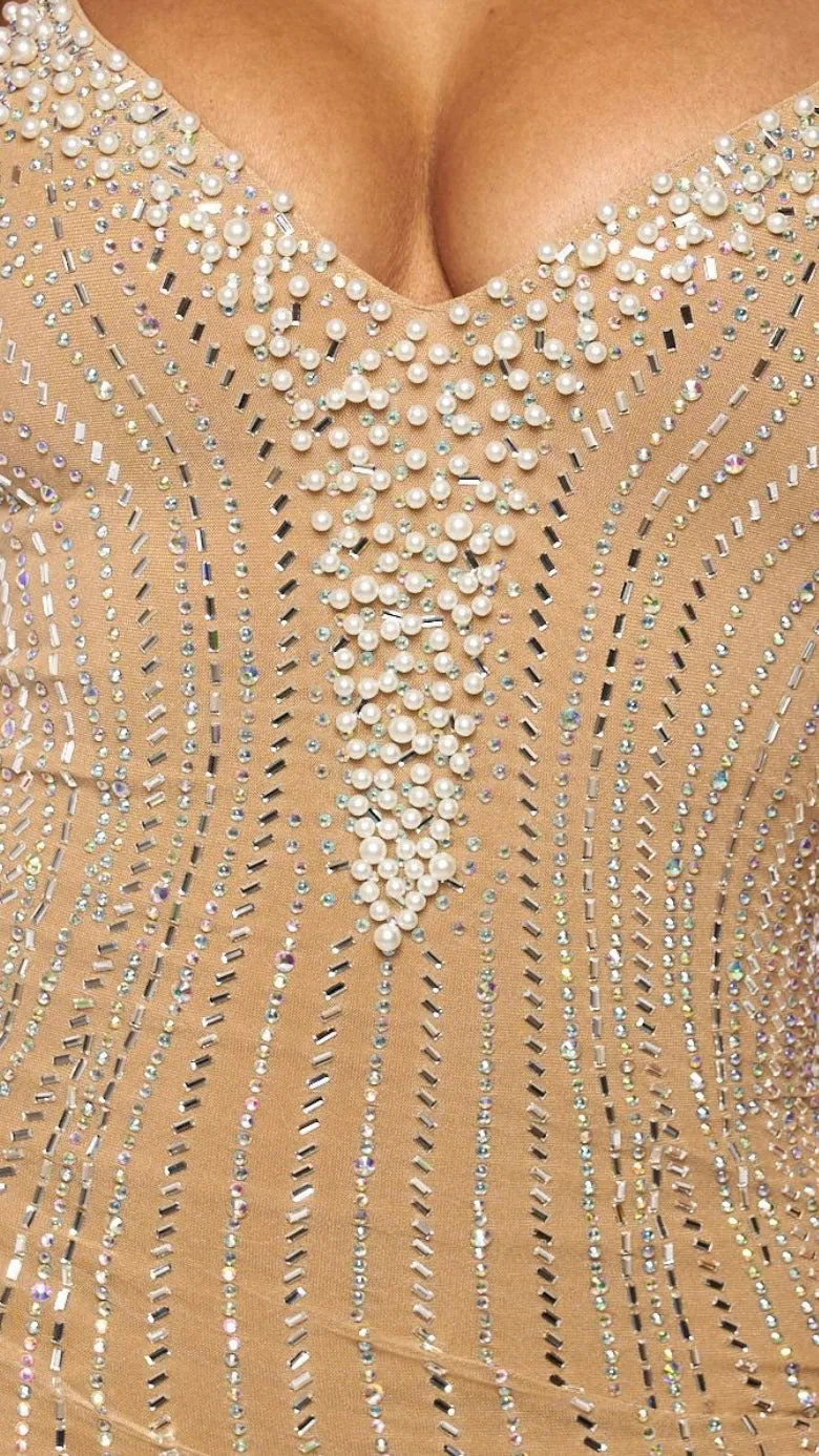 Melina Dress - Nude