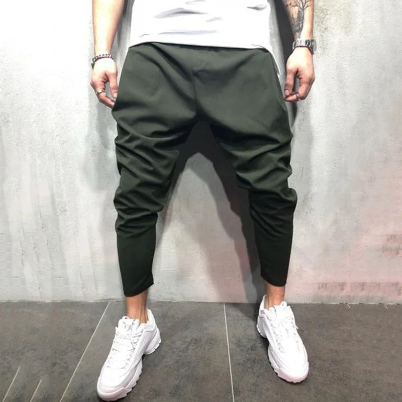 Men's Autumn Casual Monochromatic Harem Pants