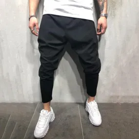 Men's Autumn Casual Monochromatic Harem Pants
