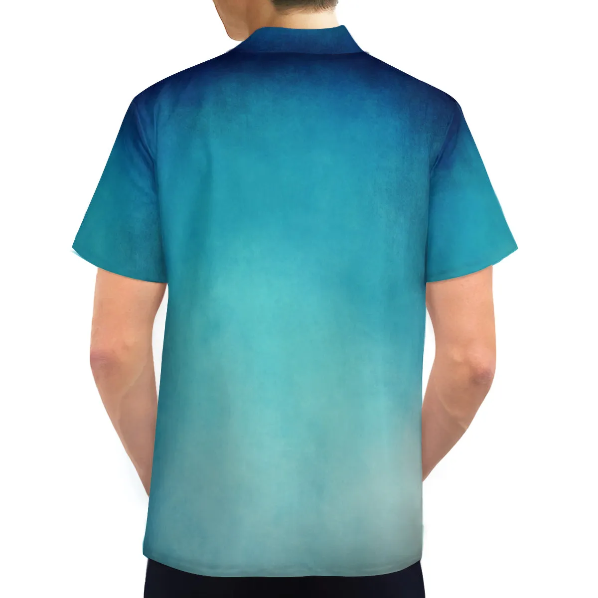 Men's Shirt, Ombre Shirt Men, Blue Shirt Men, Blue Ombre Shirt, Men's Dress Shirt, Men's Top, Men's Button Down Shirt, Unique Shirt Men