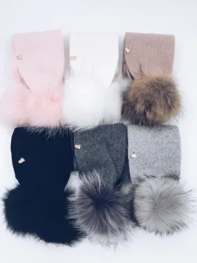 MI LOVES Signature Kids  Angora Scarf(ALL COLOURS)