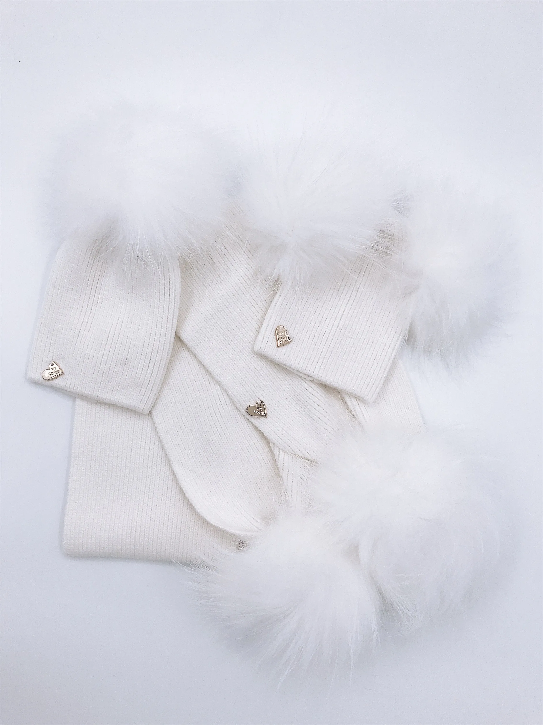 MI LOVES Signature Kids  Angora Scarf(ALL COLOURS)
