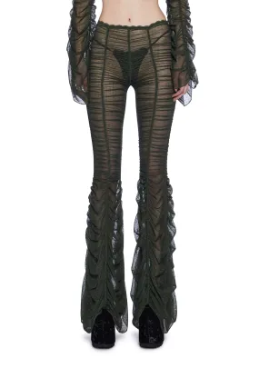Moonchild Elegance Flared Pants - Olive