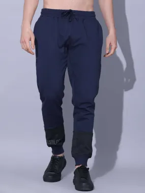 Navy Joggers With Adjustable Draw String