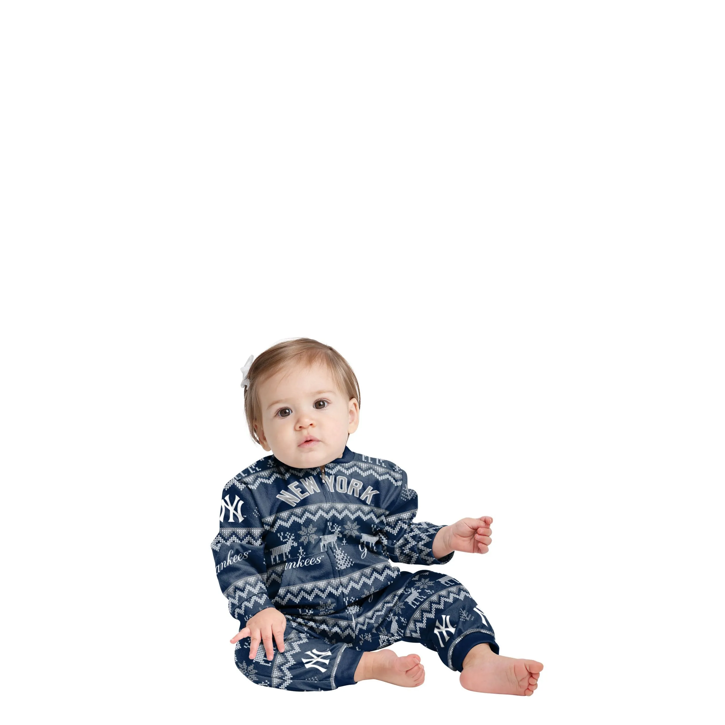 New York Yankees MLB Ugly Pattern Family Holiday Pajamas