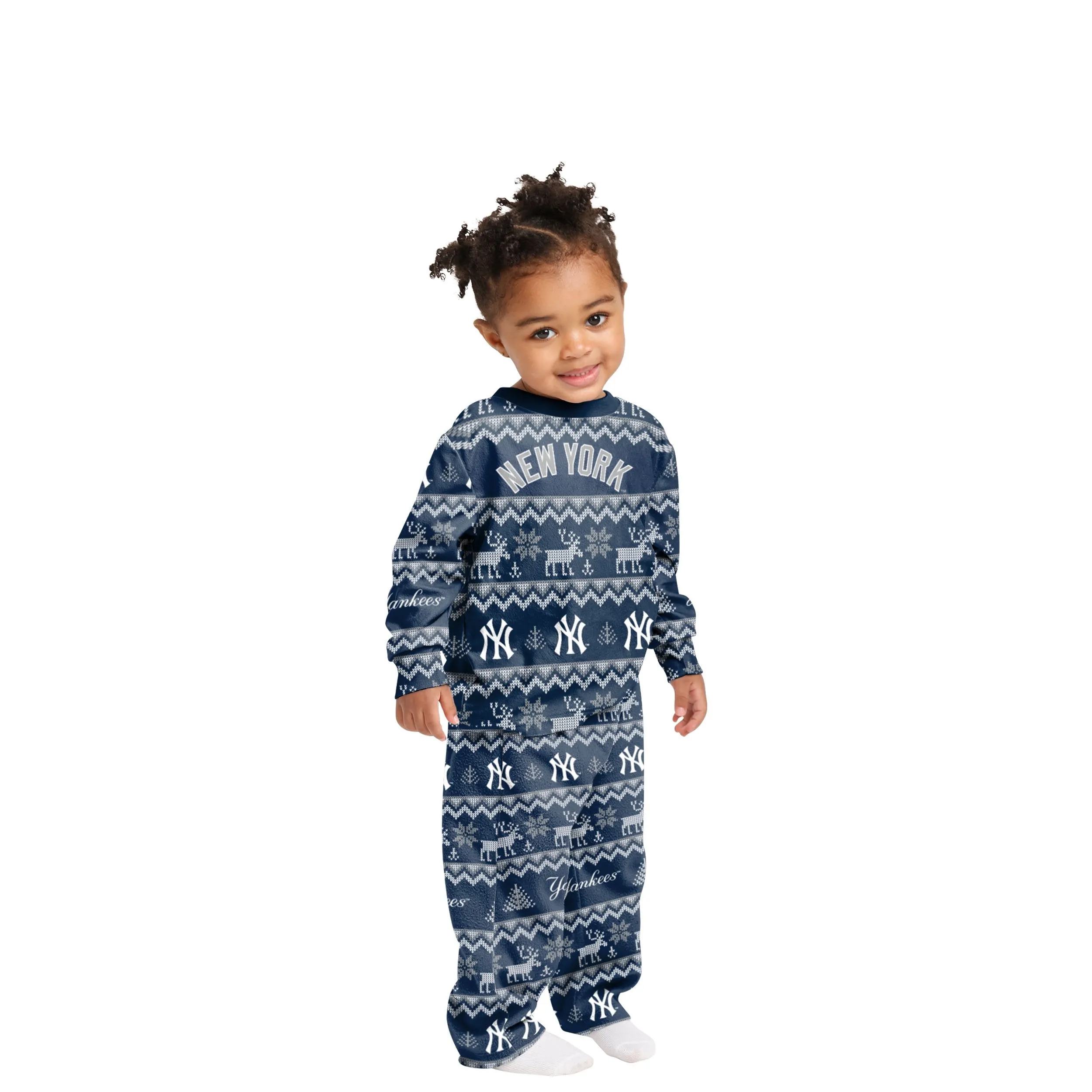 New York Yankees MLB Ugly Pattern Family Holiday Pajamas