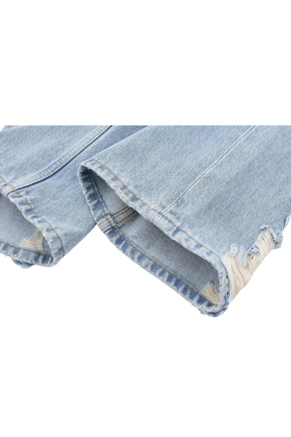 'Oksana' Ripped High Waist Wide Leg Jeans